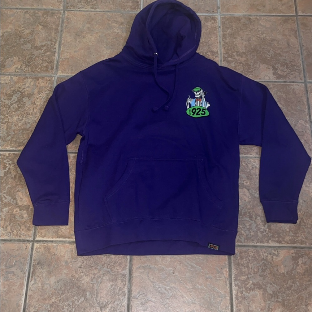 Open 925 Men's Hoodie Purple Sz L New with tags